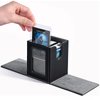 ZLCA MTG Deck Box with Commander Window Display, Trading Card Storage Box Holds 100 Double-Sleeved Cards Suitable for TCG/CCG/PTCG/EDH/Magic/Sport Cards (Black)