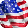 Square Old Glory Patriotic Dinner Plates, 8ct