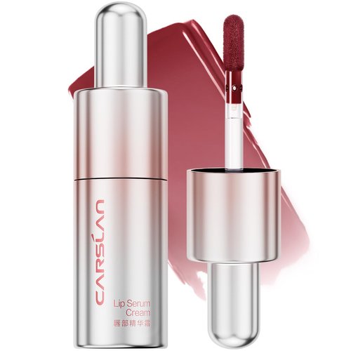 CARSLAN Hydrating Lip Serum Cream, Longlasting Moisturizing, Lightweight Lip Gloss, Semi-Matte Lipstick with Vitamin E, Crithmum Maritimum Essential oil, C205