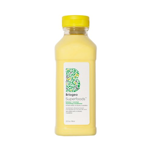 Briogeo Superfoods Banana + Coconut Nourishing Conditioner, Replenish Dull, Dry Hair and Supports Healthy Hair and Scalp, Moisturizing for All Hair Textures, Vegan, Cruelty-Free, 12.5 fl oz