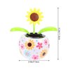 Solar Dancing Solar Powered Dancing Pink Flower in Colorful Shape Flip Flap Animated Bobblehead Dancer Window Sun Catcher Car Dashboard Decor Solar Power Kits Learning and Education