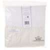 American Baby Company 100% Natural Cotton Percale Ruffled Crib Skirt, Cream, 52"L x 28"W + 13.5"