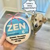 Nestpark Zen Pupper Deckies Parody Dog Toy - Plush Squeaky and Crinkle Funny Dog Toy - Drool Mint