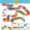 Toddler Bath Toys,62 PCS DIY Duck Slippery Slide Track Baby Bath Tub Toys with Suction Cups,Birthday Party Gift for Baby Infant Boys Girls Bath Time Ages 1 2 3 4 5 Years Old ,12-18 Month (62)