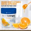 Silver Lozenges with Vitamin C - Premium Nano Silver 60 PPM Colloidal Silver, Organic Honey and Vitamin C Mineral Supplement Drops to Support Immune System, Soothe Cough & Throat - 24 Orange Lozenges