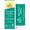 Earth Mama Baby Face Mineral Sunscreen Stick SPF 40 | Reef Safe, Non-Nano Zinc, Contains Organic Cocoa Butter & Aloe | Babies, Kids & Family 0.74-Ounce