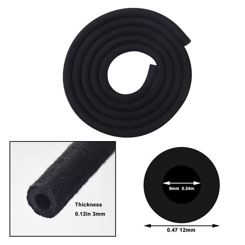 Lawn Mower Fuel Line 6-Foot 1/4 Inch ID Fuel Line Set + 2 Pcs 5/16 Inch Fuel Filters + 10 Pcs 2/5" ID Hose Clamps +2 Pcs 1/4 698183 Fuel Shut -by HuthBrother, for Kawasaki Kohler Mowers Engines