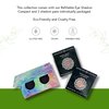 Honeybee Gardens Mini Skinny Duo Eye Shadow Compact in Canterbury and Cameo, Longlasting, Refillable & Customizable, Vegan, 26mm Pans