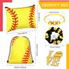 Tudomro 148 Pcs Softball Volleyball Gifts for Girls 12 Set Softball Volleyball Party Favors Include Drawstring Backpack, Cosmetic Bag, Scrunchies Hair, Bracelets, Stickers for Birthday(Softball)
