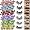 Mink Lashes Bulk Ninglash 30 Pack 6 Styles Eyelashes, 15-22mm Real Mink EyeLashes, Thick HandMade Full Strip Lashes, Crueltyl Free Fluffy Lash, 30 Pairs 5D Mink Lashes wholesale