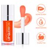 Lip Oil,Lip Glow Oil,Plumping Lip Oil Tinted,Hydrating Gloss Tinted Lip Balm,Long Lasting Nourishing Non-sticky Fresh Texture for Color Reviver (Raspberry)