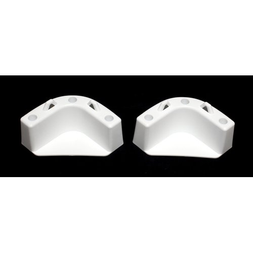 Boat Marine Cooler Mounting Kit for Yeti Igloo Engle Coleman (Set of 4) Black or White (White)