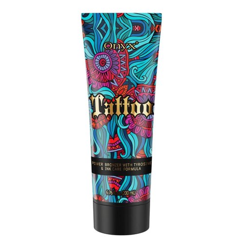 Onyx Tattoo Tanning Bed Lotion with Fade Protection - Ink Care & Color Booster, Tattoo Lotion for Color Enhancement & Ink Care, Indoor Tanning Lotion for Men and Women with Fruit Extract