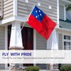 Anley Fly Breeze 3x5 Feet Samoa Flag - Vivid Color and Fade Proof - Canvas Header and Double Stitched - Samoan Flags Polyester with Brass Grommets 3 X 5 Ft