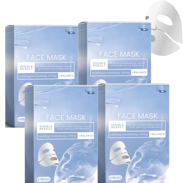 OFOCASE Bio Collagen Mask, Moisturizing Overnight Hydrogel Mask, Pore Reduction, Elasticity (4boxes,0)
