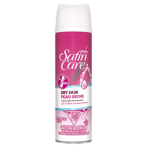 Gillette Satin Care Dry Skin Shaving Gel, 7 oz
