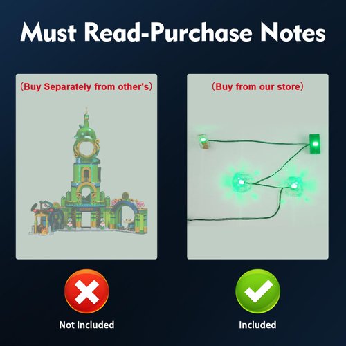 BrickBling LED Lighting Kit Compatible with Lego Wicked Welcome to Emerald City, Creative Light Compatible with Lego 75684-Lights Only, Not Come with Model