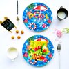 50 Pcs Pool Party Tableware Plates,Pool Party Supplies Beach Party Supplies,7"Summer Pool Party Paper Plates for Summer Beach Theme Pool Birthday Party Decorations