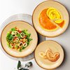 50Pcs Wood Grain Party Supplies Wood Paper Plates Set 9"Rustic Wood Slice Dinner Plates,7"Woodland Plates Camp-Fire Camping Party Supplies Woodland Baby Shower Lumberjack Birthday Party Decorations