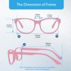 Firmoo Blue Light Blocking Glasses for Women Men, Anti Digital Eyestrain Computer Glasses Anti Glare Scratch Square Lightweight Eyewear Frames Glasses