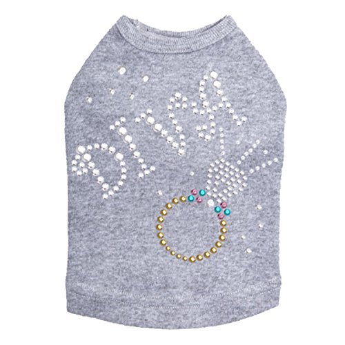 Diva with Ring Dog Shirt 2XL Gray