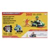 Super Mario Spin Out Mariokart Luigi Racer Vehicle with 360 Spins, Wind Up and Go! Includes One 2.5” Luigi Action Figure