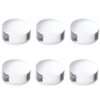 6 Pcs Nail Stamper Head Clear Silicone Nail Stamp Replacement Jelly Head Nail Art Manicure Tools