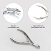 GMI-TWEEZERS - Professional Cuticle Remover, Cuticle Pusher And Cuticle Trimmer - Manicure Tool Cuticle Nippers - Stainless Steel Durable Cuticle Cutter For Finger And Nail - Instant Cuticle Kit
