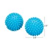 Household Essentials Soft Dryer Balls, 2.5" Diameter, Blue, Set of 2
