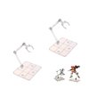 TSY TOOL 2 Pcs of HG144 Action Figure Stand, Display Holder Base, Doll Model Support Stand Compatible with 6" HG RG SD SHF Gundam 1/44 Toy Clear