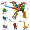 CSDCSD Dinosaur Combined Robot Toys - 6-in-1 Deformation Robot, 10-inch Take Apart Robot Figures for Kids 6-12