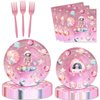 60 Pcs Outer Space Girls Party Paper Napkins Astronauts Girls Party Decorations Space Disposable Paper Napkins for Girls Baby Shower 1st 2nd 3rd 4th Birthday Party Supplies Decorations