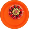CUSINIUM 50-Pack 7" Orange Paper Plates - Disposable Set for Birthday Parties, Desserts & Gatherings