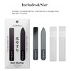 Sun&Beam Nails Glass Nail File Nano Nail Buffers Crystal Shine Polisher Professional Manicure Tools Kit with Box 2Pcs Set