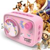 WonderBuddy Kids Screen-Free Audio Player, 500+ Preloaded Stories & Rhymes with Storybook DIY Art Kit, Voice Recorder, Content Upgrade, Bluetooth, Christmas Birthday Gift for Girls 3+ Years- Unicorn