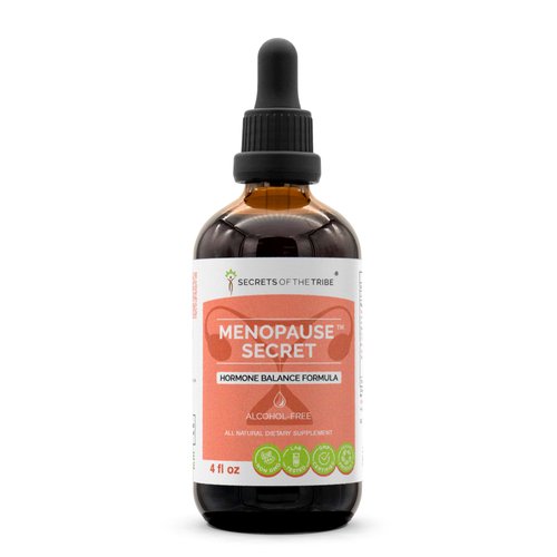 Secrets of the Tribe - Menopause Secret, Hormone Balance Formula, Herbal Supplement Blend Drops Alcohol-Free Liquid Extract (4 fl oz)