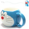 Coffee Milk Tea Ceramic Cup, Doraemon Cartoon Ceramic Cup, Faith Cup, Water Cup, Breakfast Cup, Tea Cup, Milk, Cola, Beer, Cool Drink Cup, Blue (A)