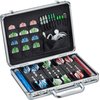 Casemaster Legion Aluminum Dart Case Holds 9 Steel Tip and Soft Tip Darts with Extra Space to Keep Flights in Shape, and Numerous Pockets and Tubes for Storage of Accessories,Black