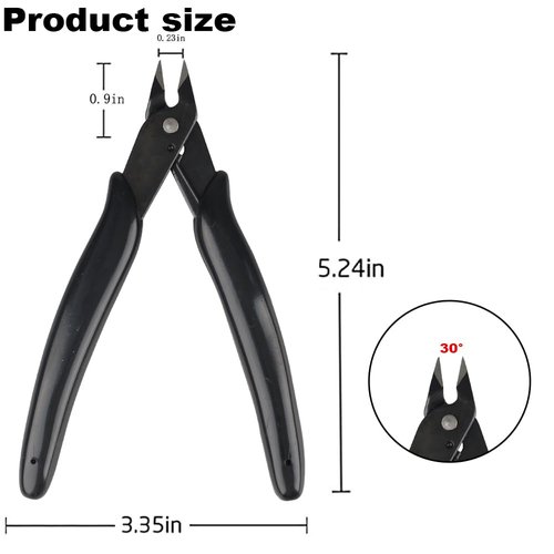 GlamorDove Hair Extension Pliers Keratin Bond Cutting Pliers Wire Flush Cutters Wire Clippers Nippers Hair Extension Tool with an Opening Spring Weft Extensions
