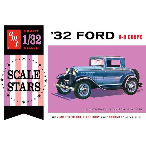 Ford AMT Compatible Replica 1932 Scale Stars 1:32 Scale Model Kit Replica