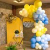 Blue and Yellow Balloons,60 Pcs 12 Inches Blue Yellow White Balloons Confetti Balloons for Socer Party Decoration Baby Shower Anniversary Birthday Wedding Party Decorations