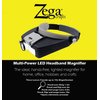 Zega Crafts Headband Magnifier w/ 3 Multi-Depth Magnifying Lenses & Detachabe Worklight