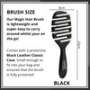 Magic Hair Brush |Professional Flexible Vented Hair Brush For Detangling (Black)
