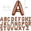 TONIFUL 52 Pieces 16 Inch Chocolate Letter A-Z Balloons,Custom Phrase Mylar Foil Alphabet Letter DIY Personalized Phrase Banner for Birthday Anniversary Celebration Graduation Party Supplies Decor