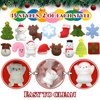 Christmas Squishies Mochi Squishy Toys 30 PCS, Kawaii Christmas Toys Christmas Party Favors Stocking Stuffers Gifts for Kids Girls Boys, Christmas Goodie Bag Stuffers Stress Reliever Toy Pack