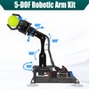 Gewbot DIY Robotic Arm Kit 5-DOF Programming Desktop Robot Arm kit STEM Robot Building Kit Compatible with Arduino IDE Gift for Adult with Processing Code and PDF