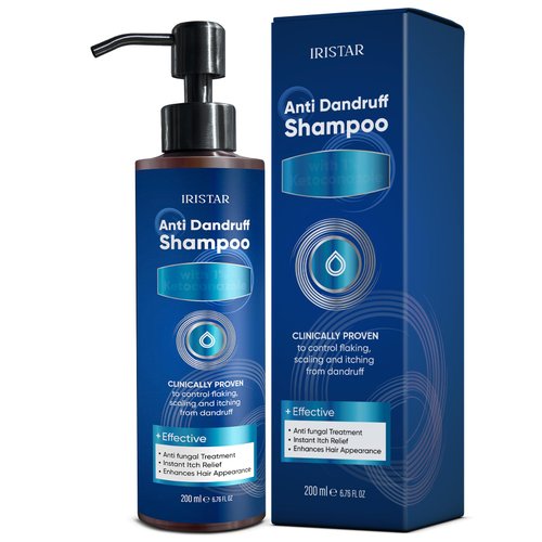 IRISTAR Medicated Shampoo For Seborrheic Dermatitis: Anti-Dandruff Treatment for Itchy Scalp, Dermatitis, Anti-Fungal Care for Men & Women, Controls Oil, Flaking & Scalp Irritation
