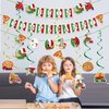 Italian Party Decorations - Buon Compleanno Banner with Hanging Swirls Pizza Party Decorations Italian Decor for Birthday Pizza Party Pizza Time Pizza Game