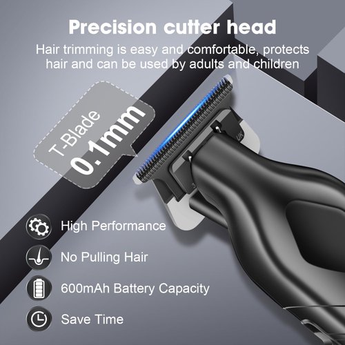 HIENA PRO Professional Hair Beard Trimmer for Men Hair Clippers for Barber with T Blade, Cordless Clippers for Hair Cutting Rechargeable Barber Clippers