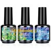 BURANO Nail Blooming Gel Clear 0.5 Floz 2 Bottles, Bloom Gel Nail Art for Nails Clear Blooming Gel Nail Polish for Spreading Effect (2 bottles)